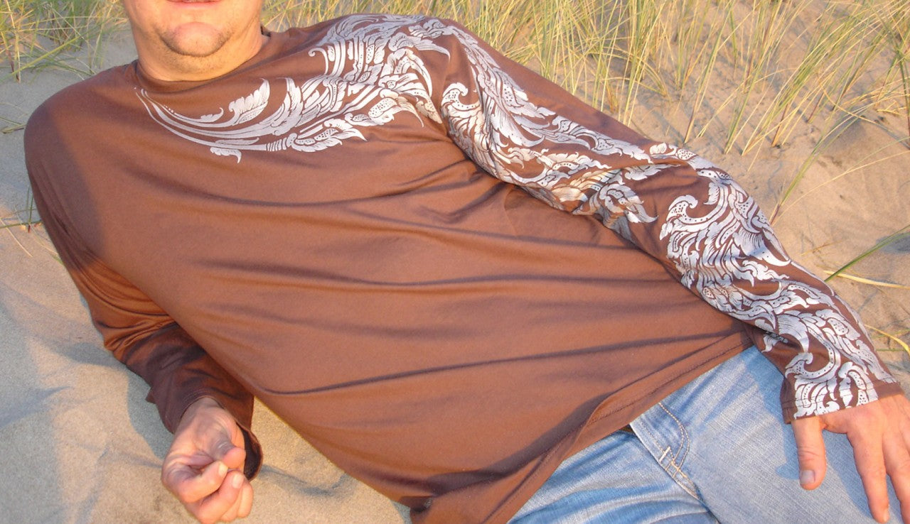 Men's T-Shirt Motif Long Sleeve