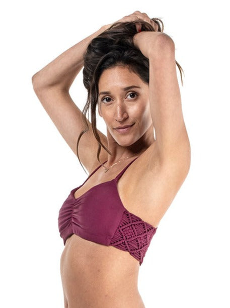 The Macrame Maui Bikini Swim Top