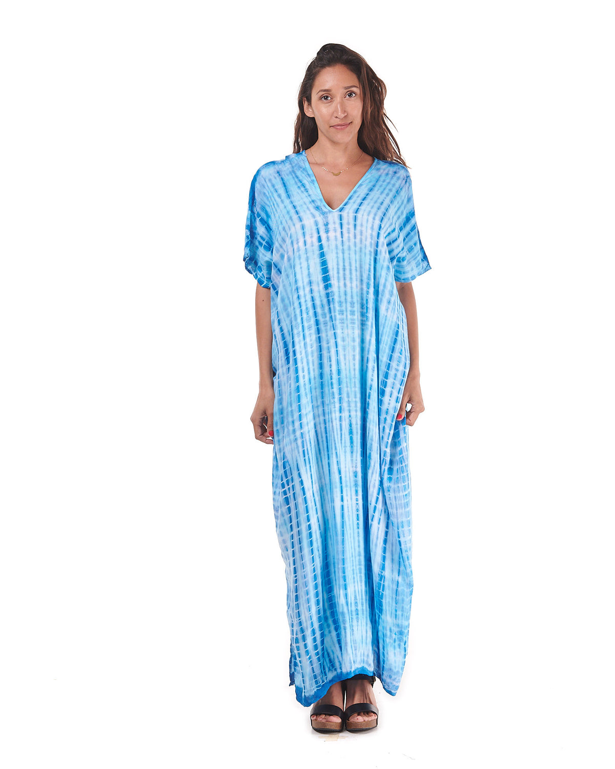 Maxi Kaftan V Neck Dress
