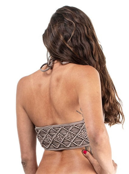 The  Macramé Swim Paia Top