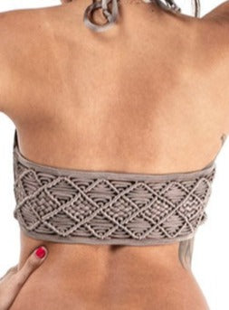 The  Macramé Swim Paia Top