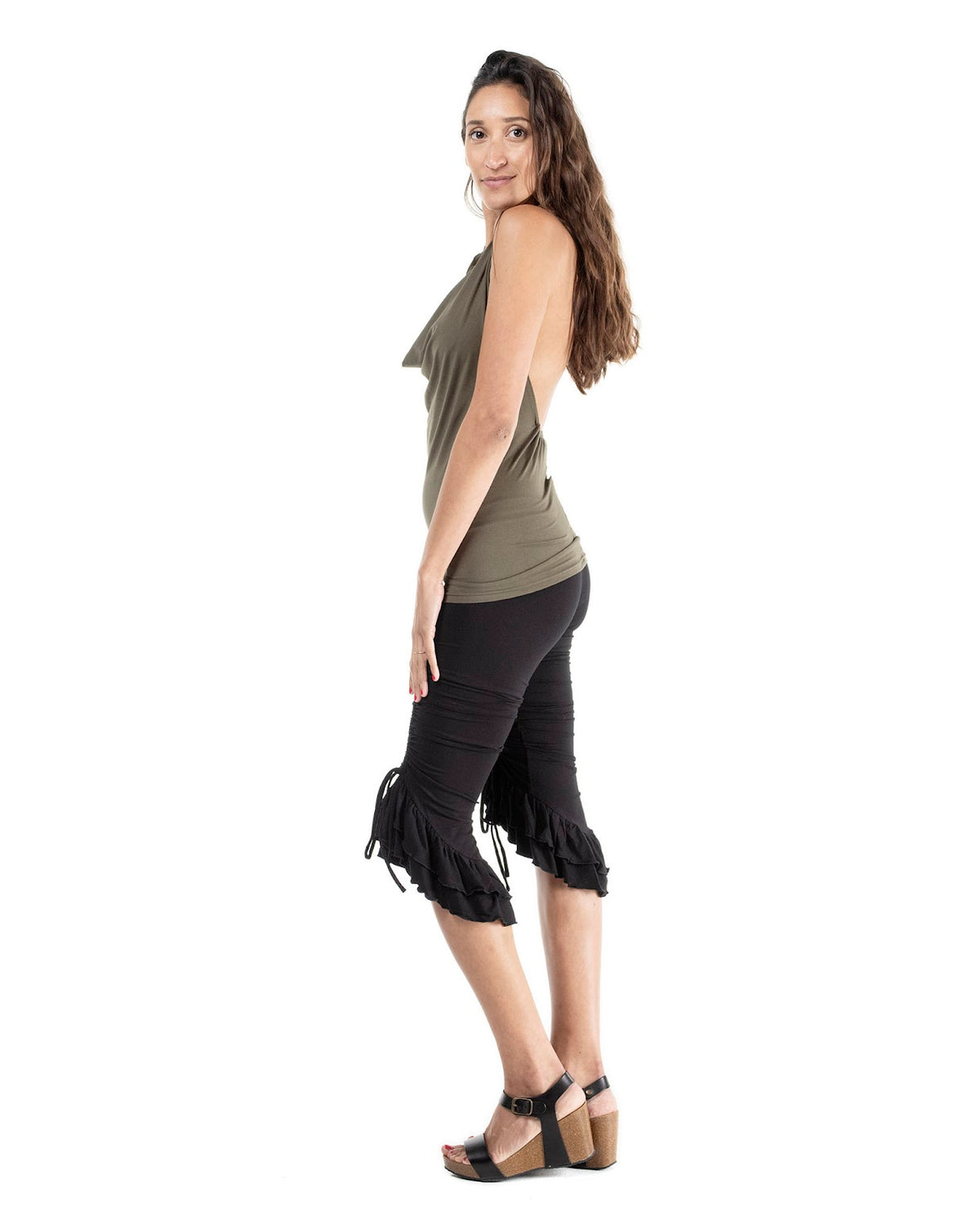 The Ruffled high waisted Lilikoi Pant