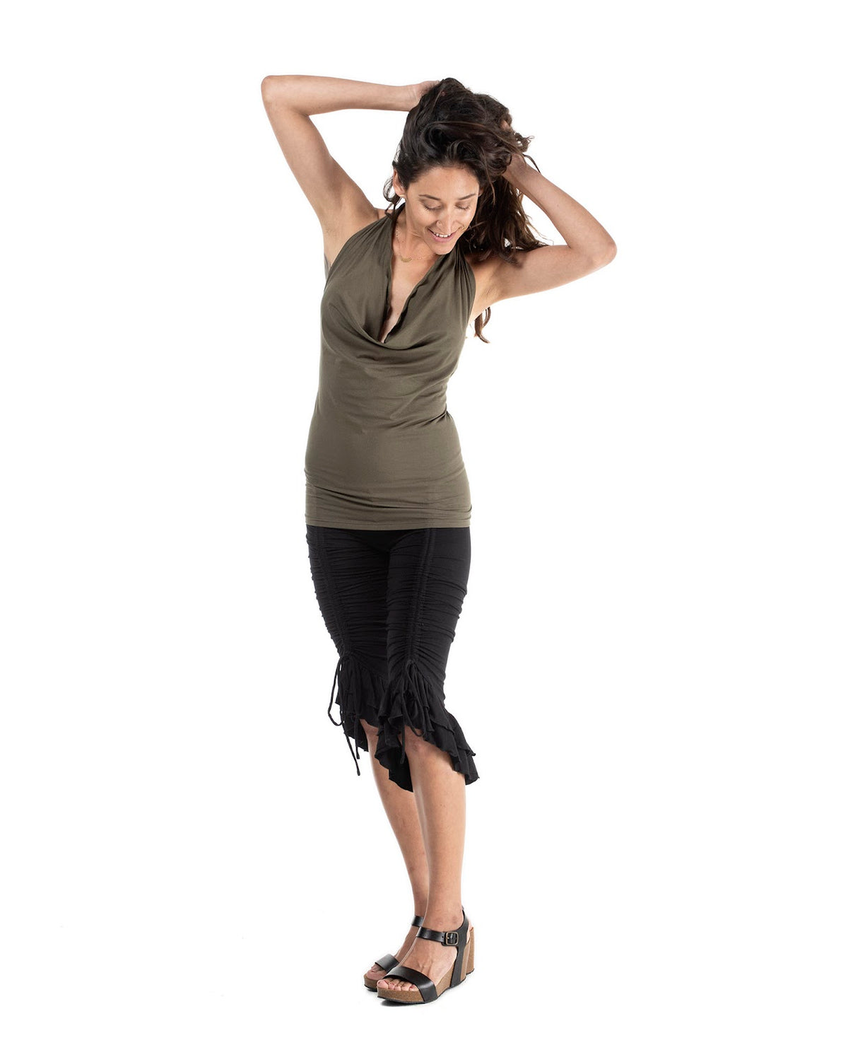 The Ruffled high waisted Lilikoi Pant