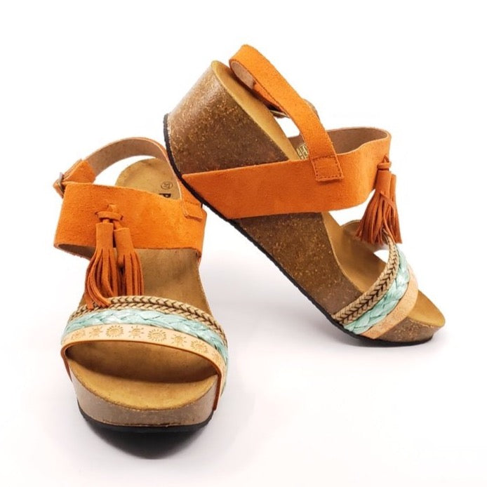 Tassel Wedge - Mandarina