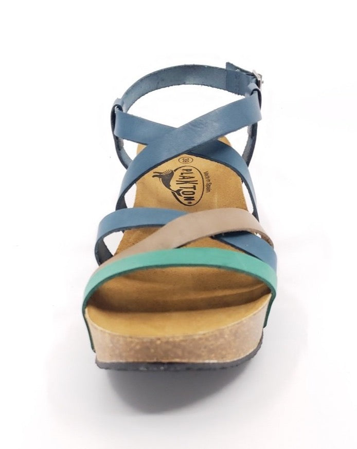 Strappy Wedge - Ceramic