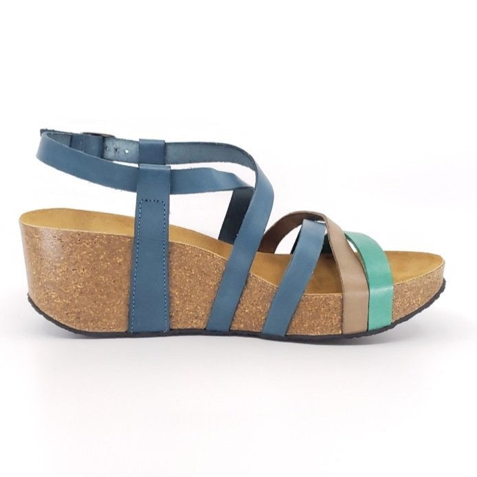 Strappy Wedge - Ceramic