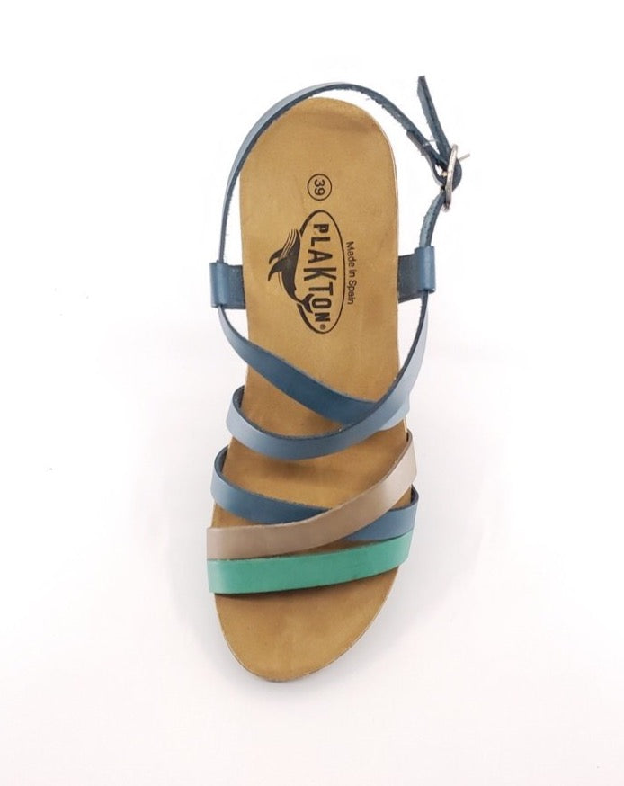 Strappy Wedge - Ceramic