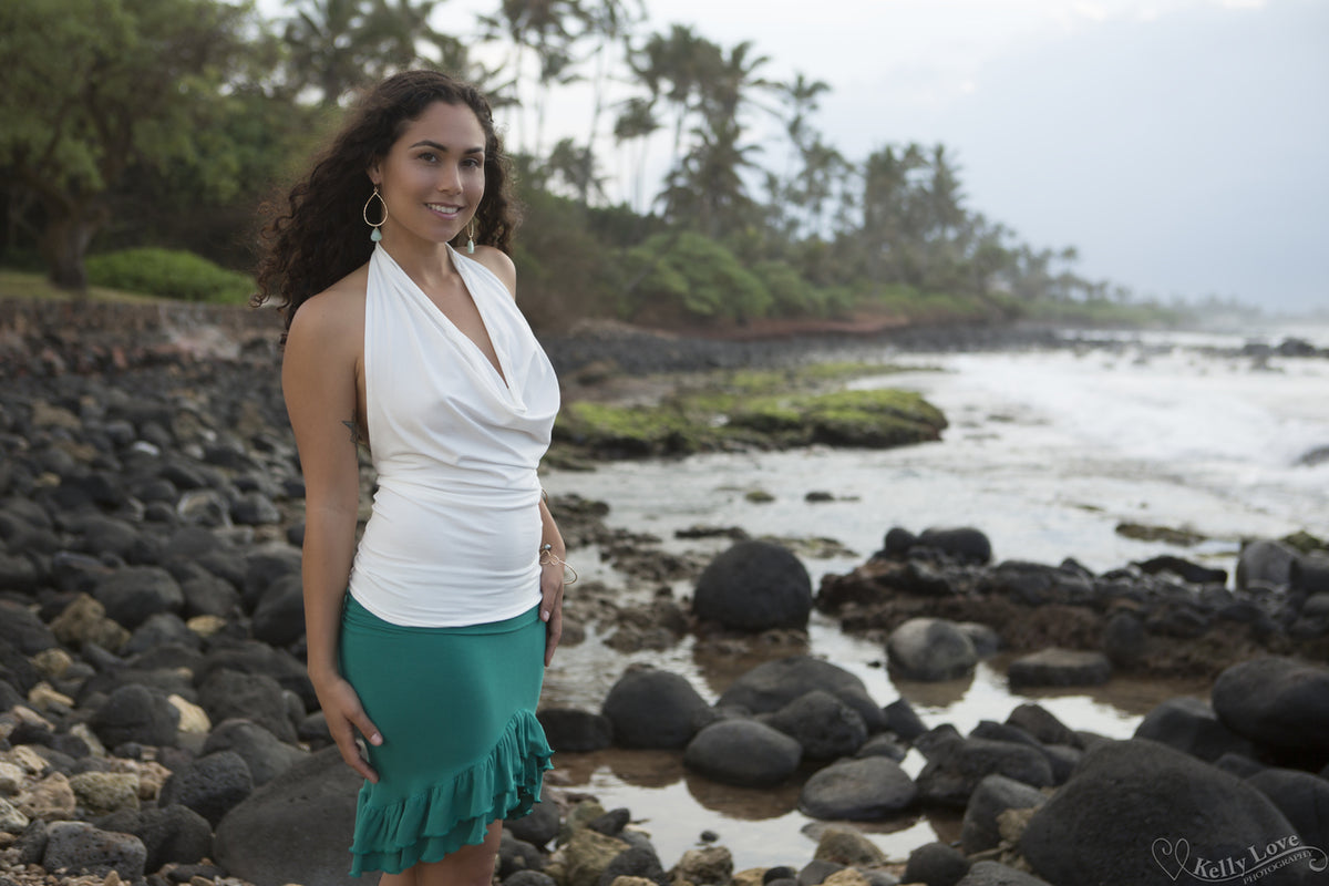 Rayon Stretch Orchid Skirt