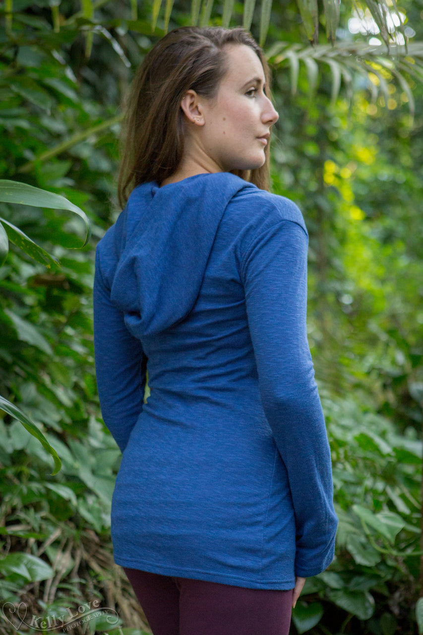 Cotton Long Neck Cowl Hoodie