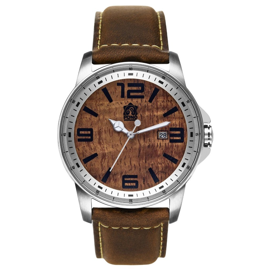 Boardroom Koa Wood Watch