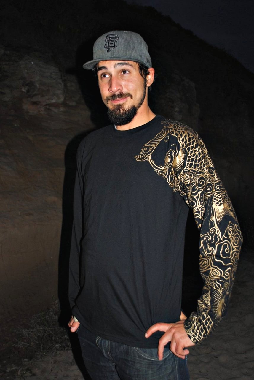 Men&#39;s T-shirt Koi Long Sleeve