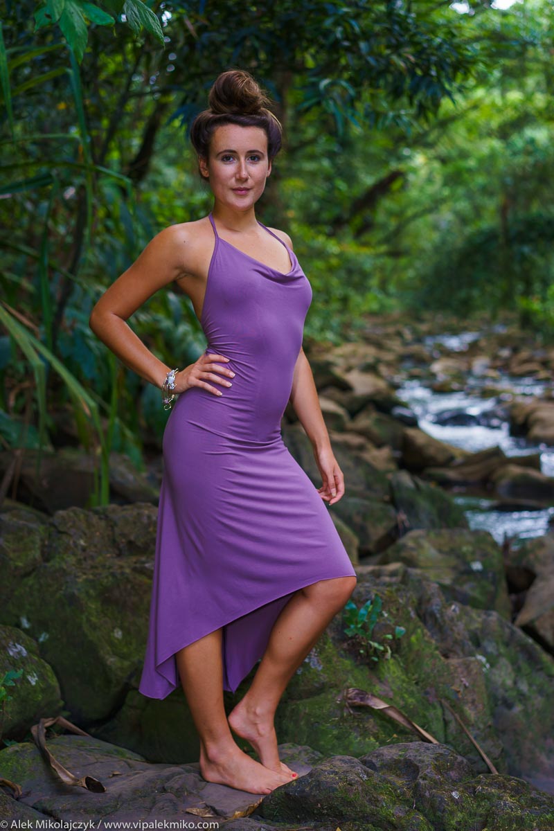 Cowl Neck Long Tulip Dress