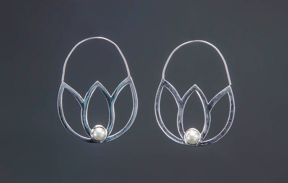 Floating Lotus Earrings