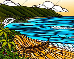 Hale'iwa Wa'a - Heather Brown Art - Nectar Creations