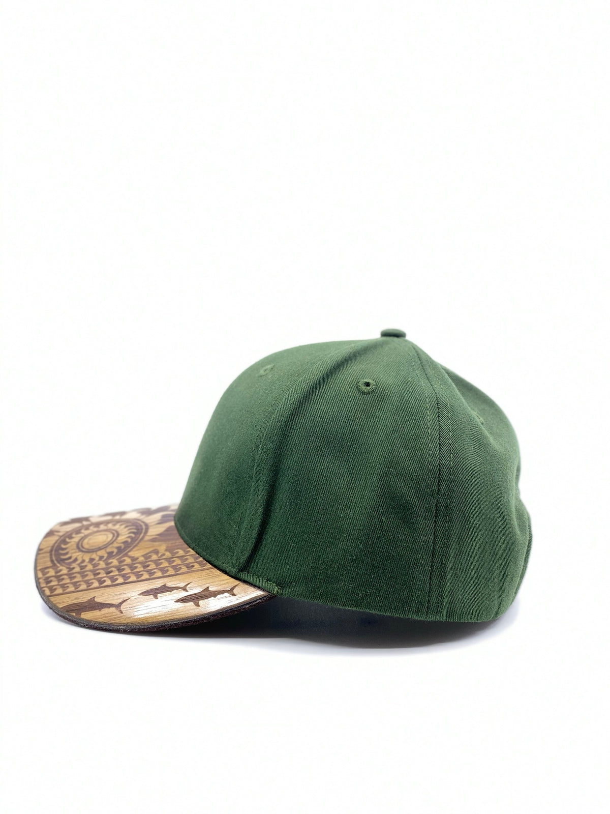 Hawaii Island Patch Koa Wood Hat