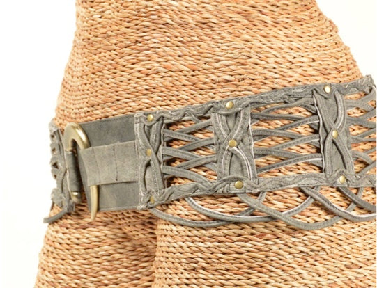 Leather Belt with hidden pocket