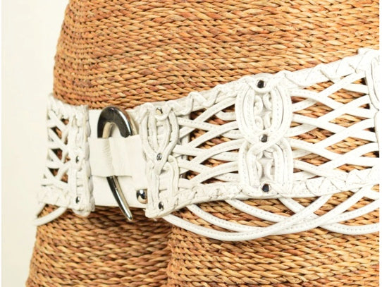 Leather Belt with hidden pocket