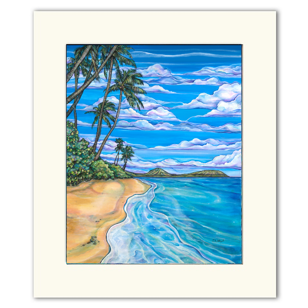 Kahala Beach - Colleen Wilcox Print