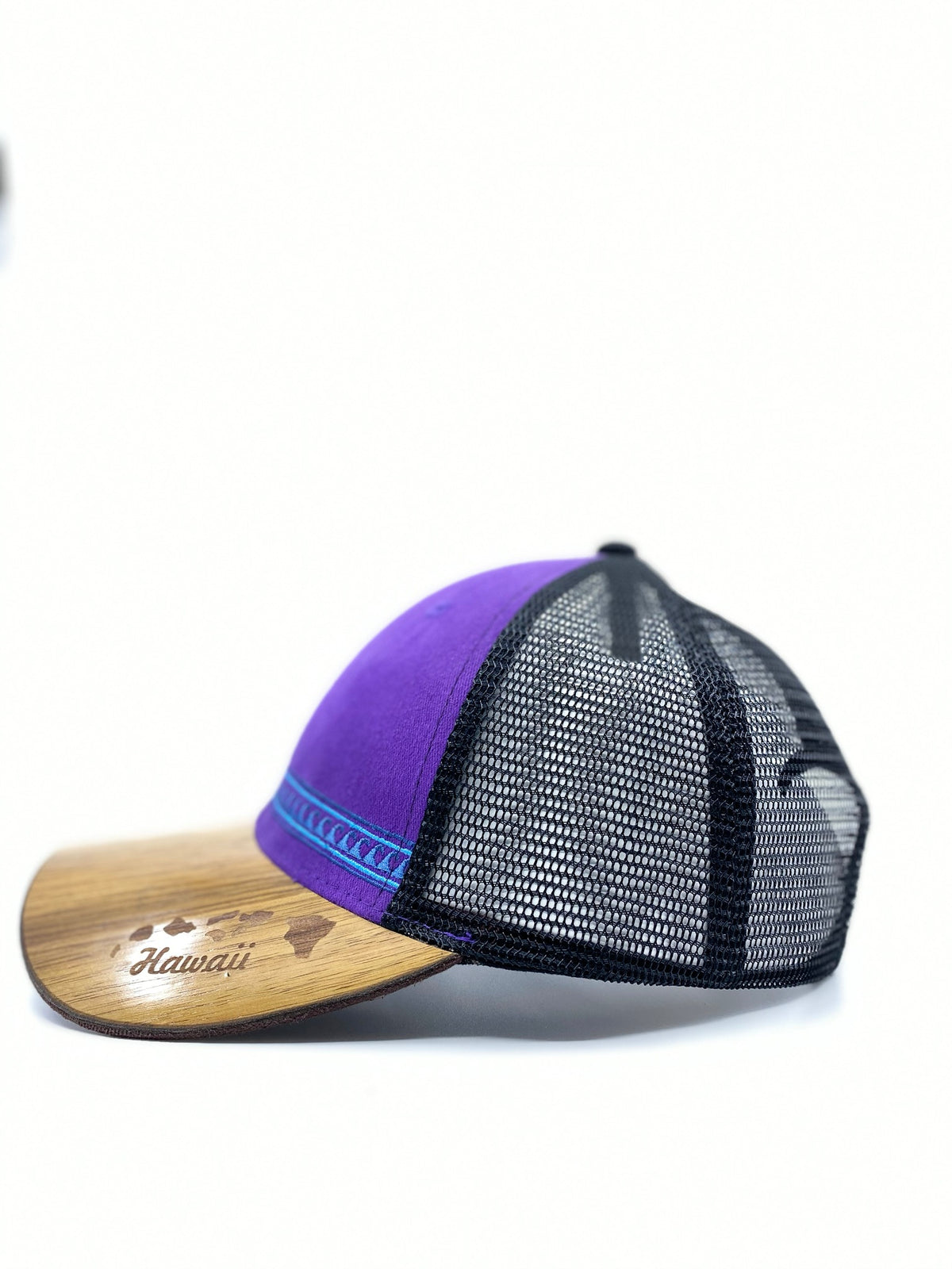 Ladies Tribal Wave Koa Wood Hat