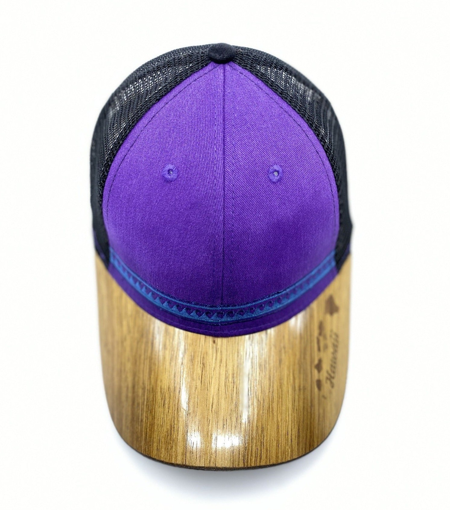 Ladies Tribal Wave Koa Wood Hat