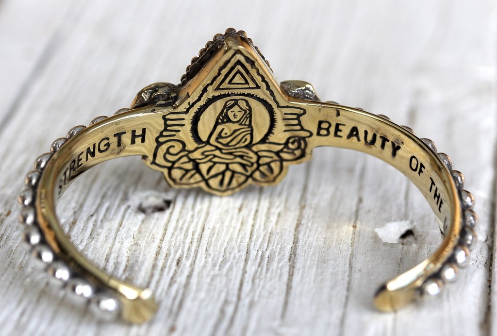 Lotus Cuff - Moonstone