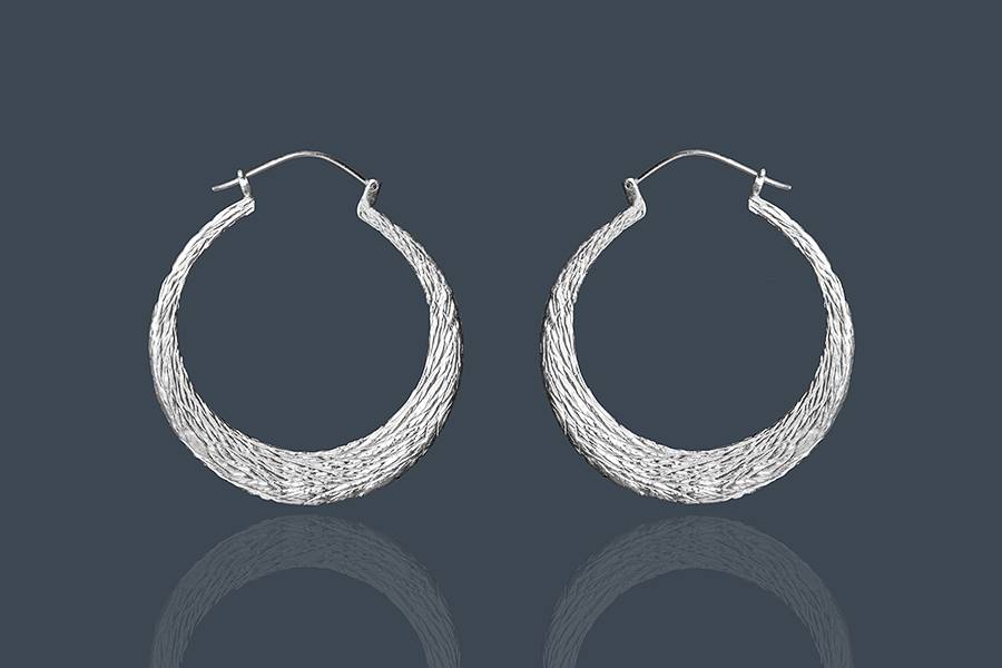 Ocean Current Hoop Earrings