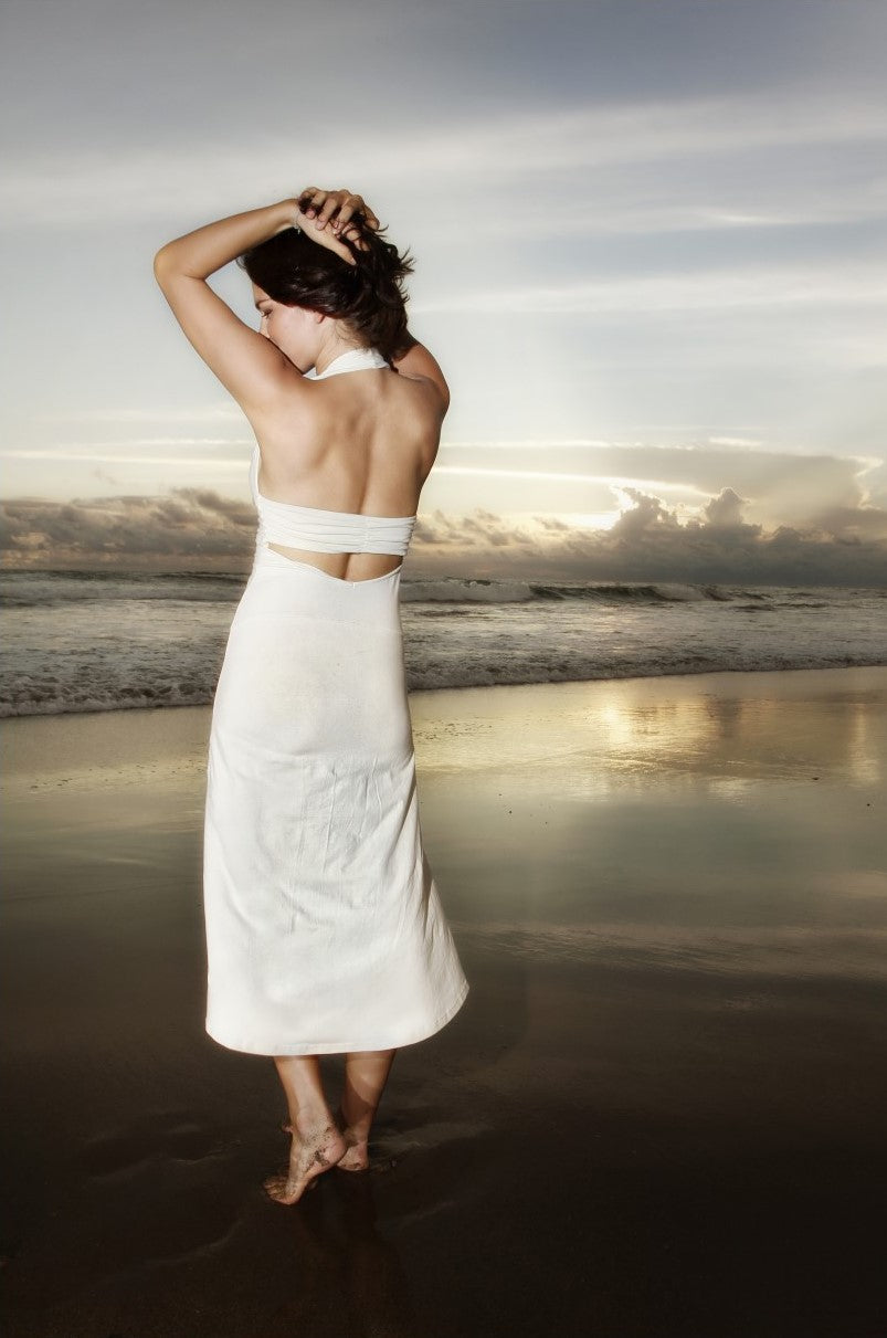 Halter Cotton Stretch Jana Dress