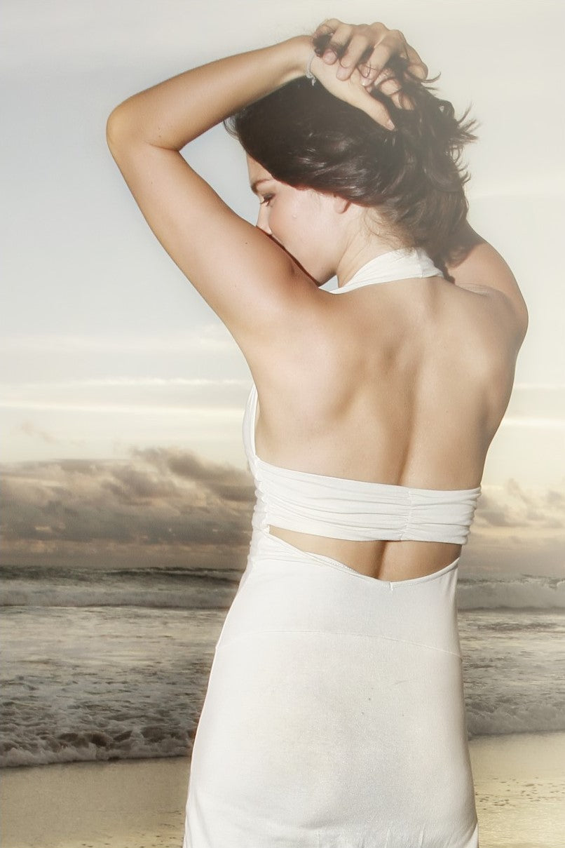 Halter Cotton Stretch Jana Dress