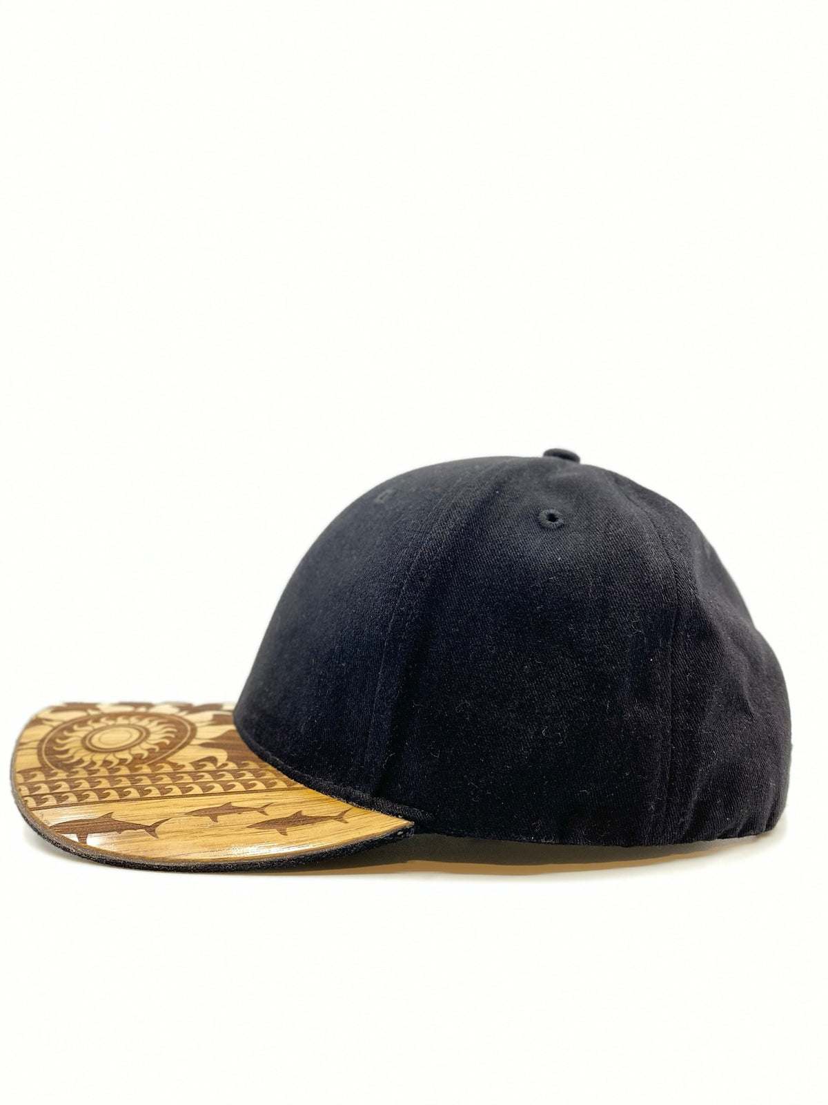 Sunshark Koa Wood Hat - Curved Bill