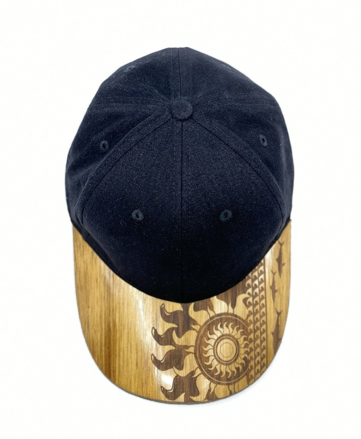 Sunshark Koa Wood Hat - Curved Bill