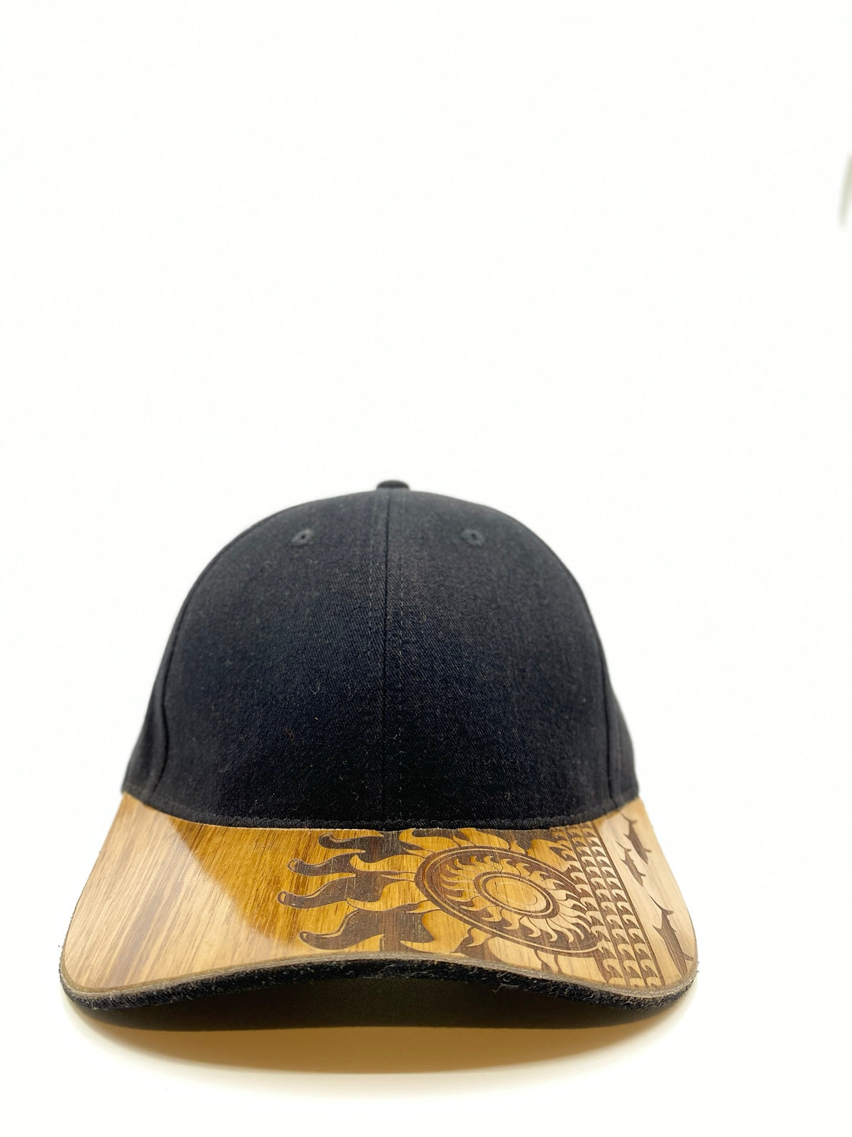 Sunshark Koa Wood Hat - Curved Bill