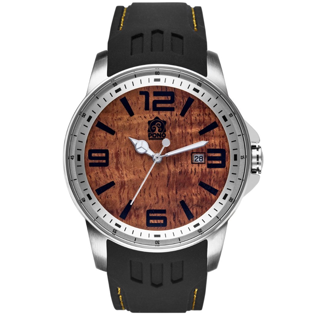 Surfrider Koa Wood Watch