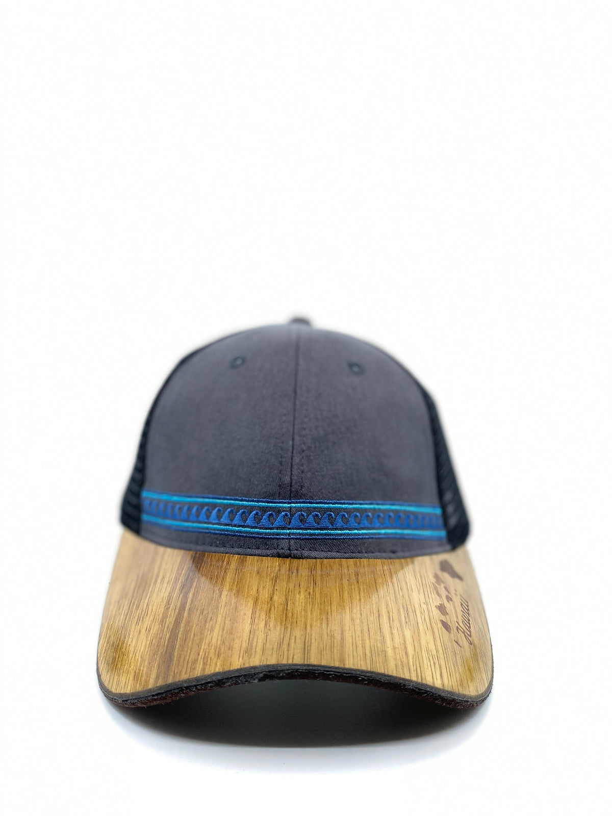 Tribal Wave Koa Wood Hat