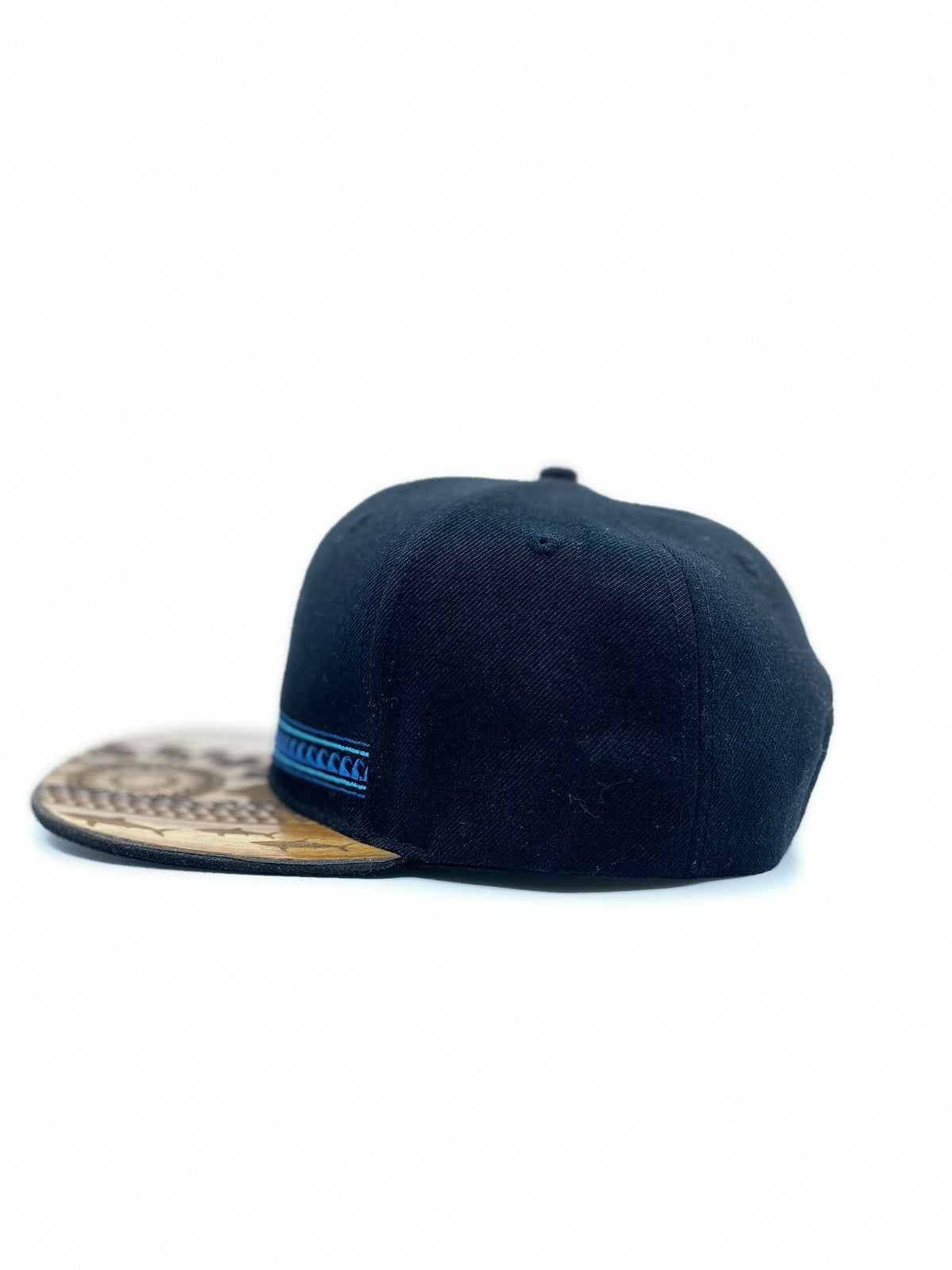 Tribal Wave/Sunshark Koa Wood Hat