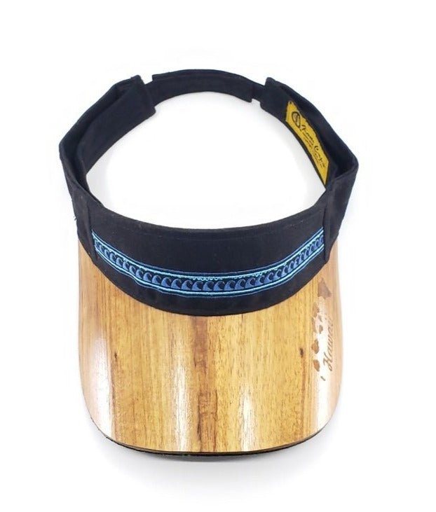 Tribal Wave Koa Wood Visor
