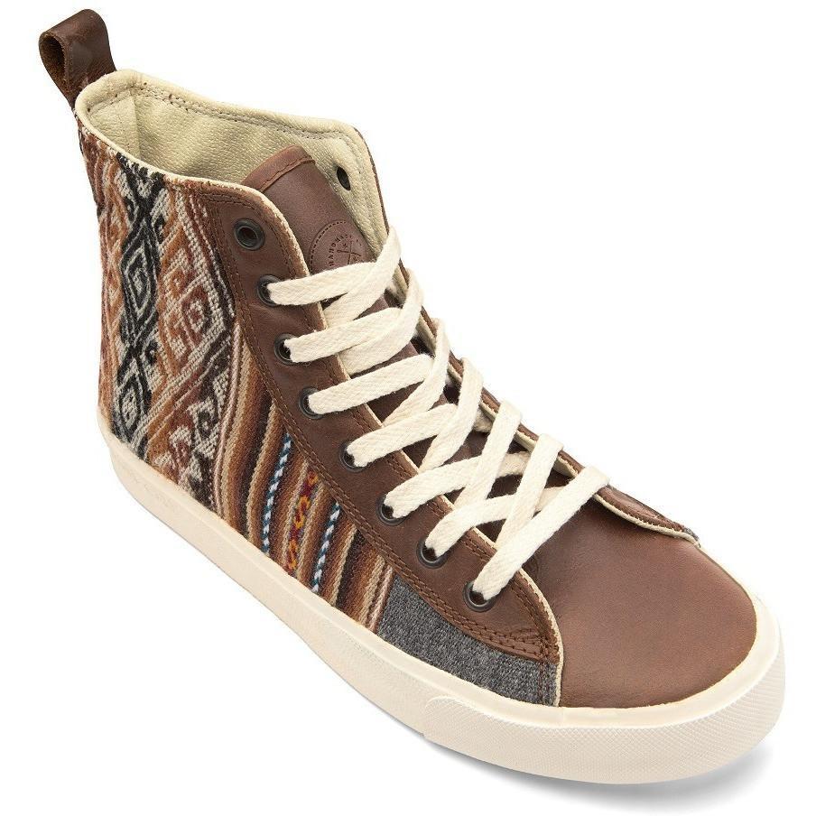 Peruvian Fabric Cusco High Top Lace Up Shoe