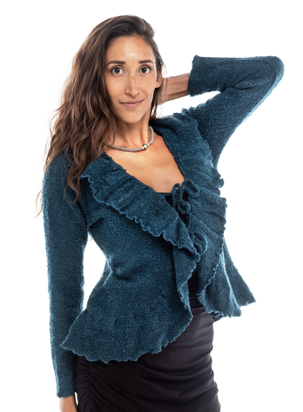 Knitted Tie Front Cardigan Freel