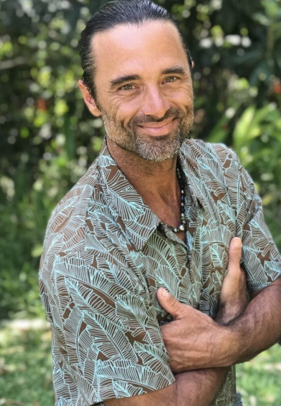 Mens Printed Short Sleeve Button Down