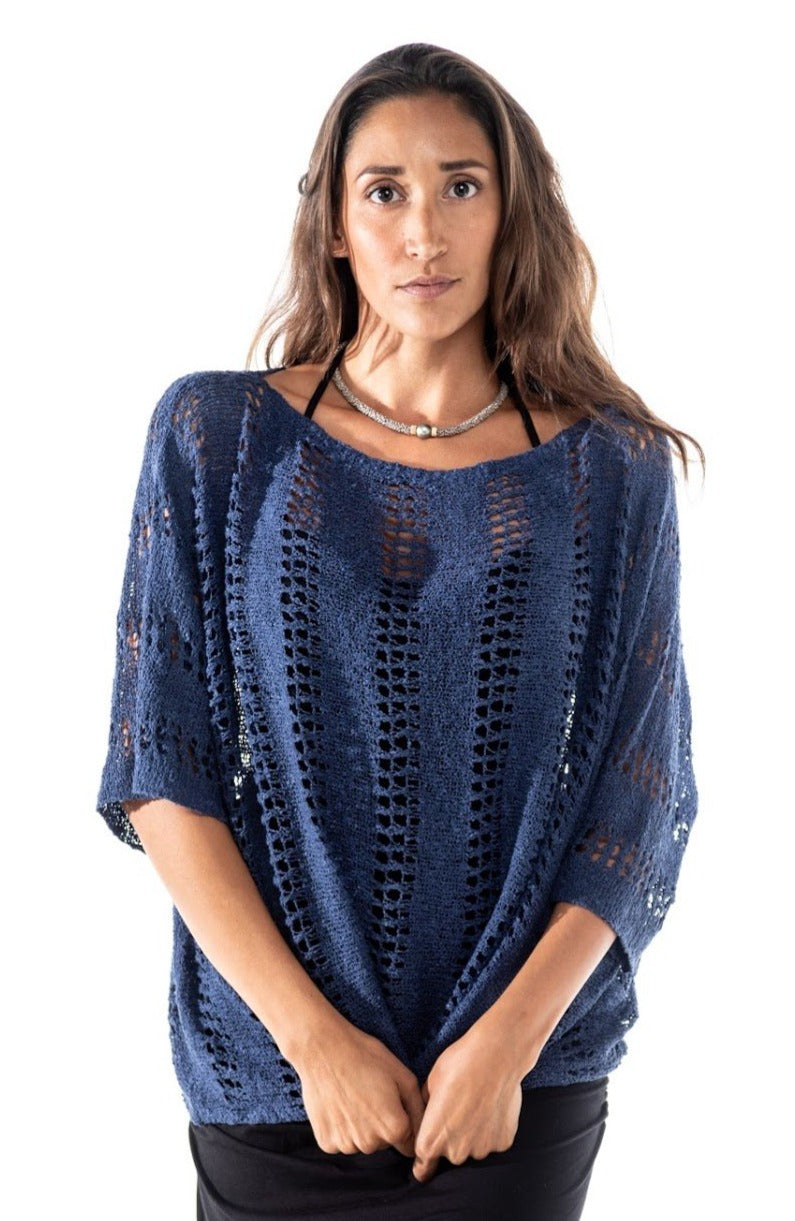 Knitted Square Top Design Pull Denies