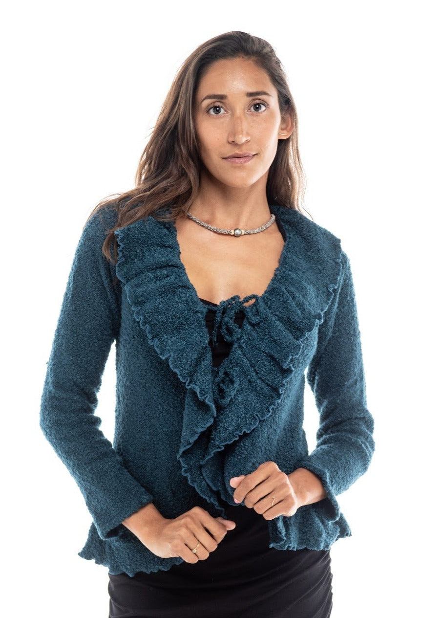 Knitted Tie Front Cardigan Freel