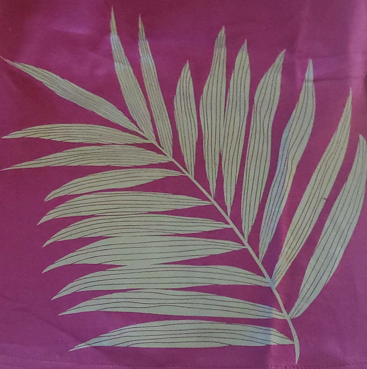 Bra Top with Palm Leaf Print