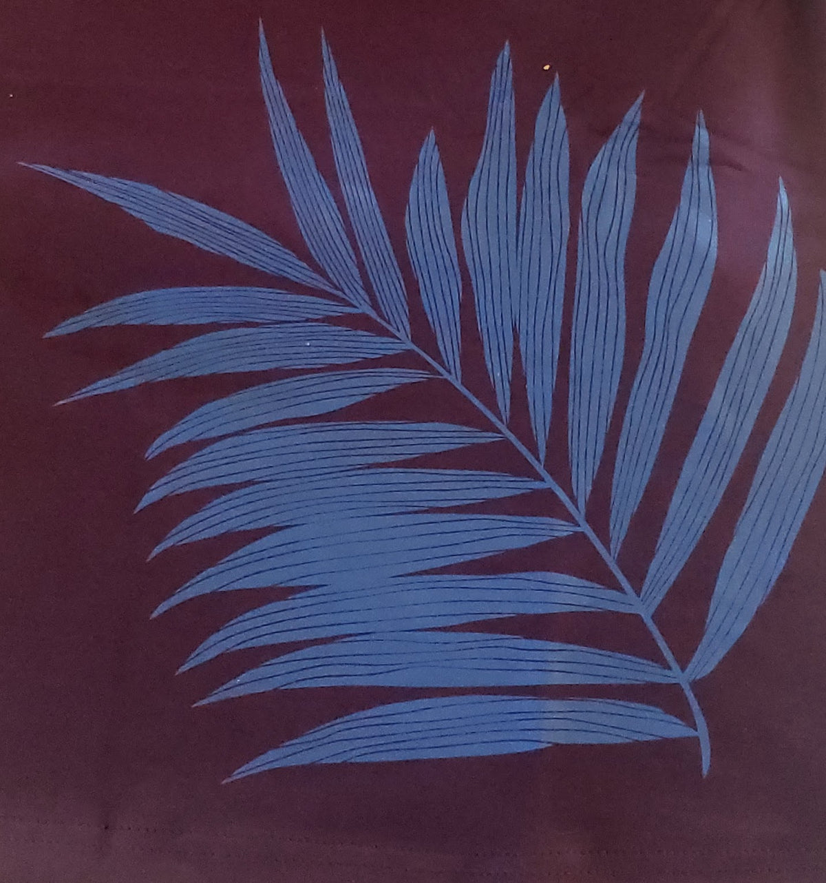 Bra Top with Palm Leaf Print