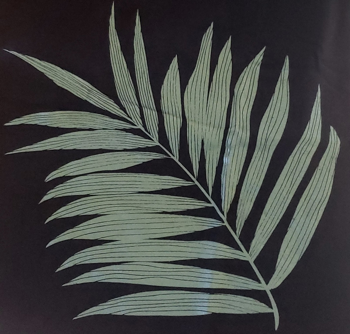 Bra Top with Palm Leaf Print