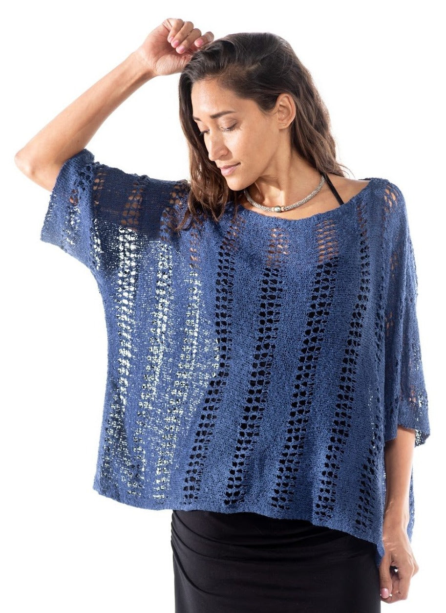 Knitted Square Top Design Pull Denies