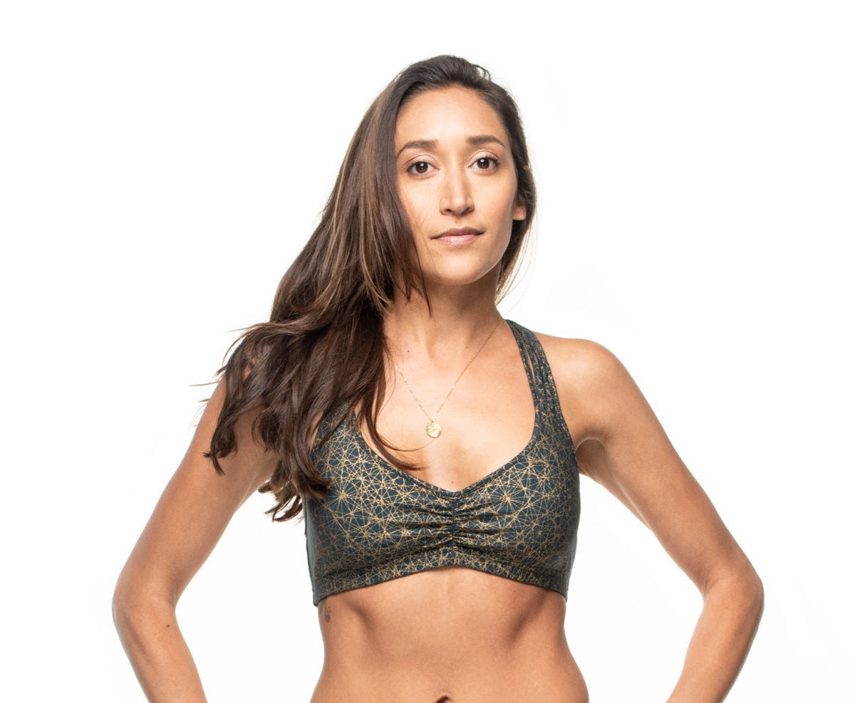 Rayon Stretch Sacred Geometry Bra