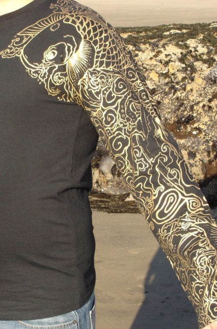 Men's T-shirt Koi Long Sleeve