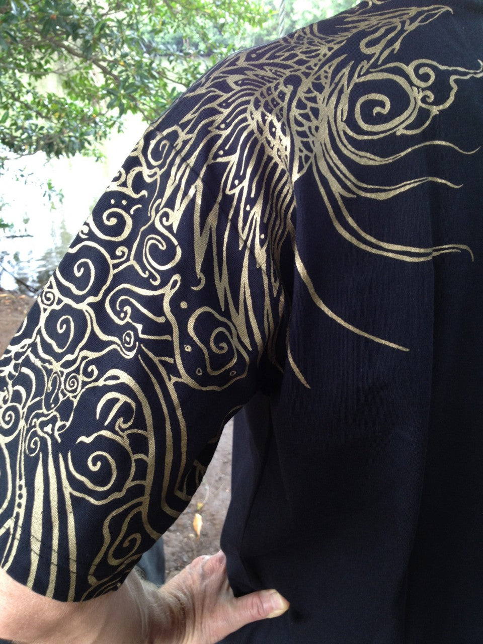 Men&#39;s T-shirt Koi Short Sleeve