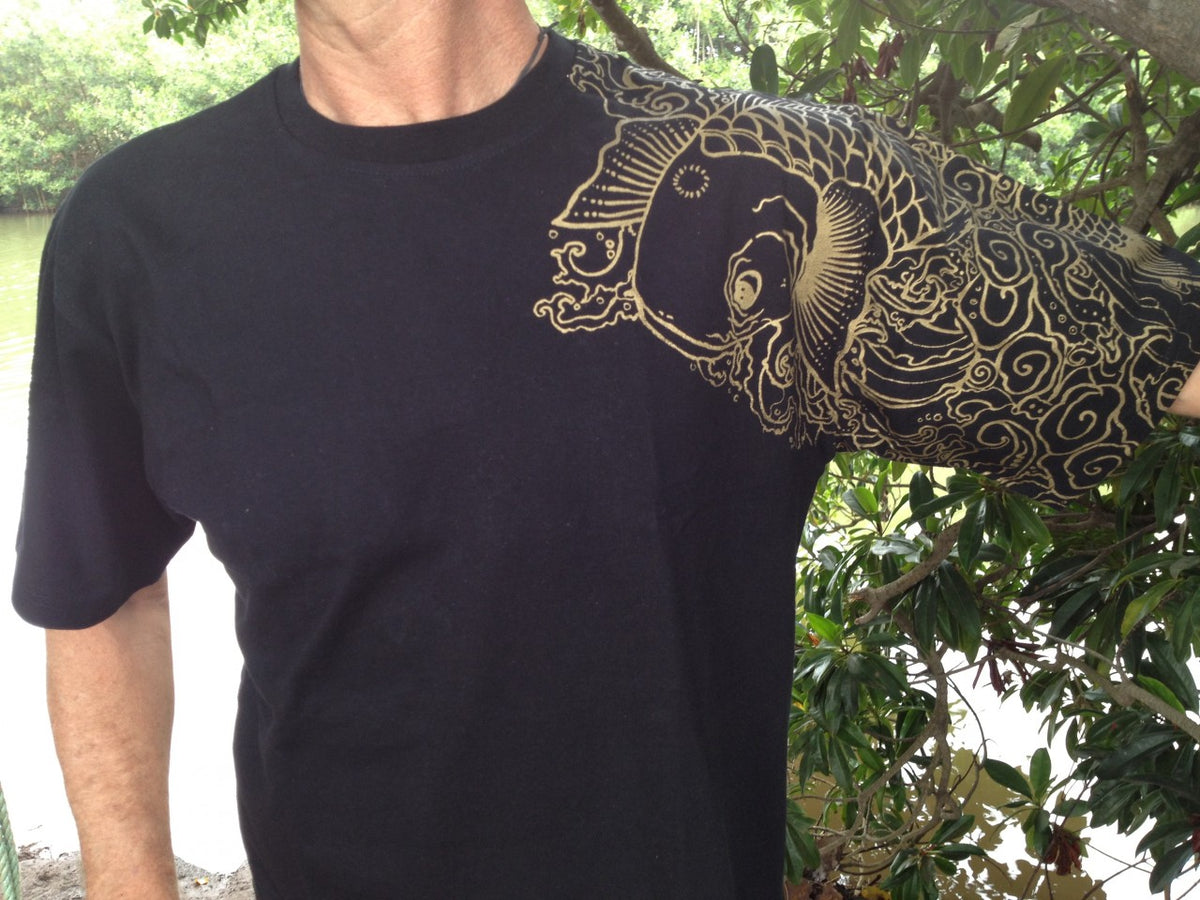 Men&#39;s T-shirt Koi Short Sleeve