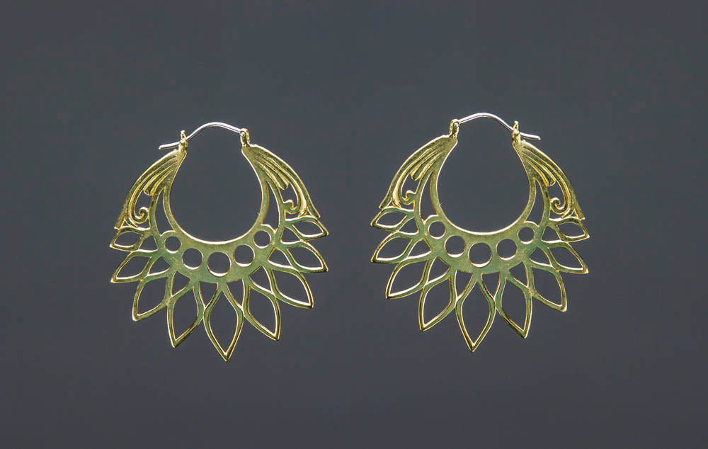 Sun Moon Earrings Large