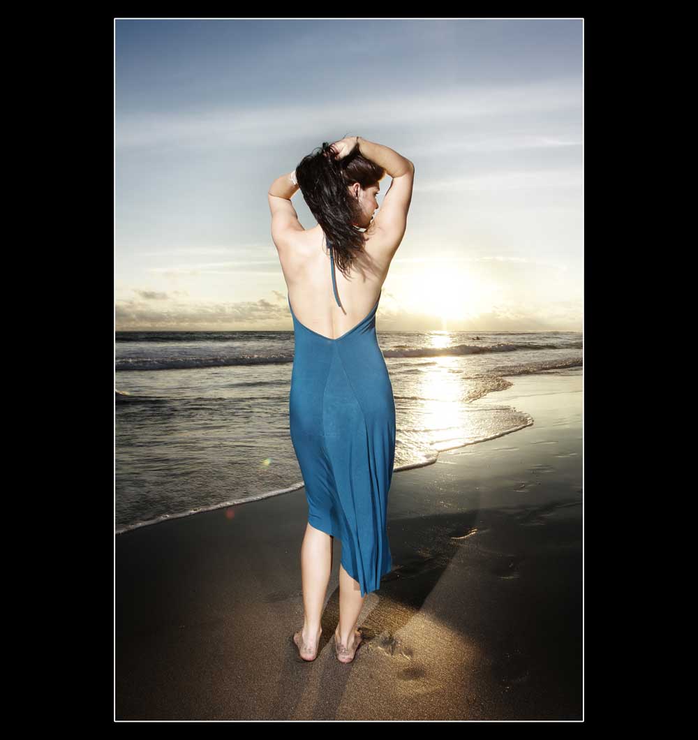 Cowl Neck Long Tulip Dress